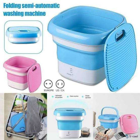 Portable Folding Semi Automatic Washing Machine Compact Lightweight Durable Reliable