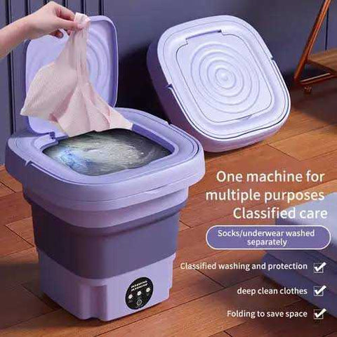 Portable Folding Semi Automatic Washing Machine Compact Lightweight Durable Reliable