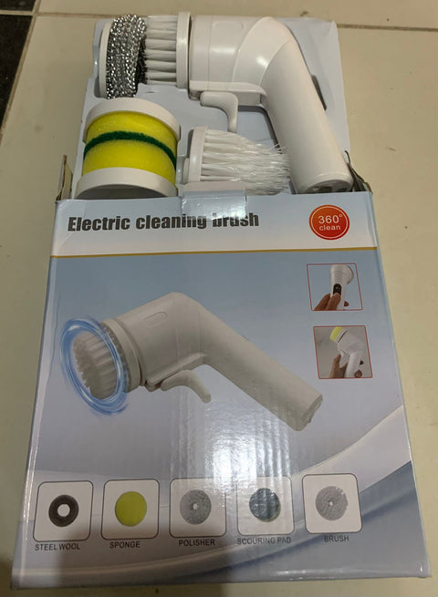 Electric Cleaning Brush With Multiple Attachments For Efficient Home Cleaning – 360°