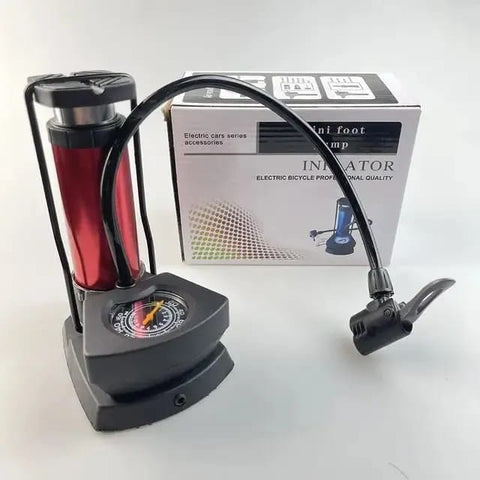 Portable Air Pump with Gauge & French Handle