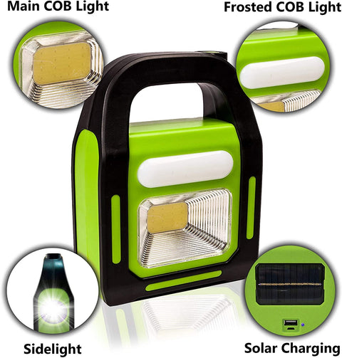 Solar Rechargeable 3-in-1 Emergency Light - Hurry Bolt Portable LED Work Light, Torch & Power Bank Rs 820